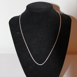 Italian 925 Silver Rope Chain - Short - 17" Length